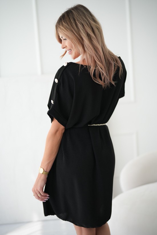 Kleid mit String - schwarz