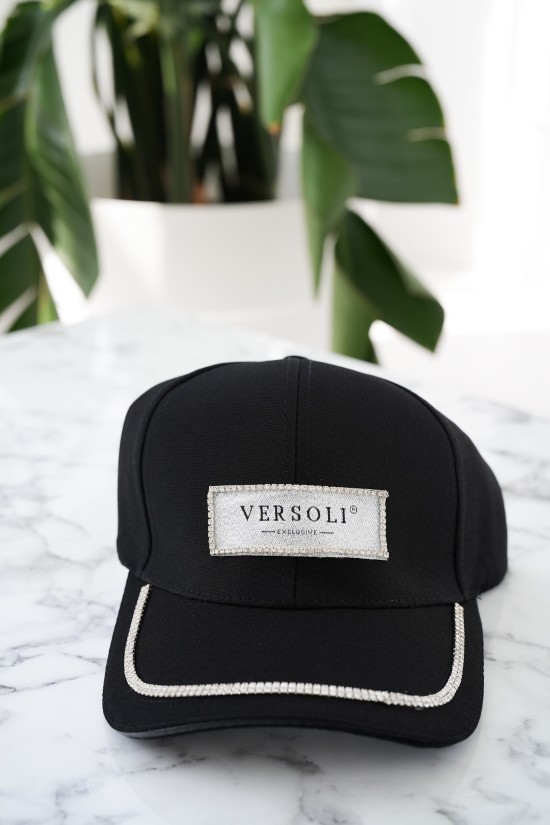 VERSOLI Logo-Baseballmütze - schwarz