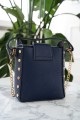 Rechteckige Posttasche - navy blau