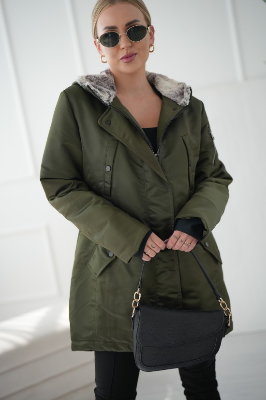 Parka-Jacke mit Hosenträgern