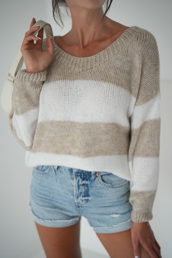 Gestreifter Pullover