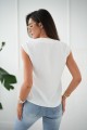 Basic-Bluse mit V-Ausschnitt – weiß